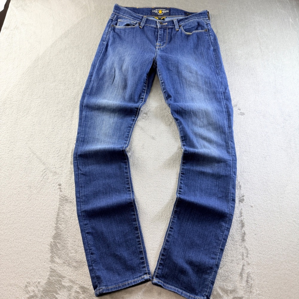 Lucky Brand Sofia Skinny Jeans Women's 2 Regular Blue Denim Medium Wash Stretch